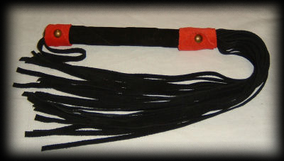 black suede flogger